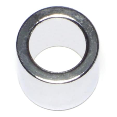 Midwest Fastener Round Spacer, Chrome Steel, 3/4 in Overall Lg, 1/2 in Inside Dia, 5 PK 74273